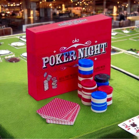 NEW ~ Poker Night ~ All You Need to Bet, Bluff, and Win ~ Never Used - Picture 2 of 16